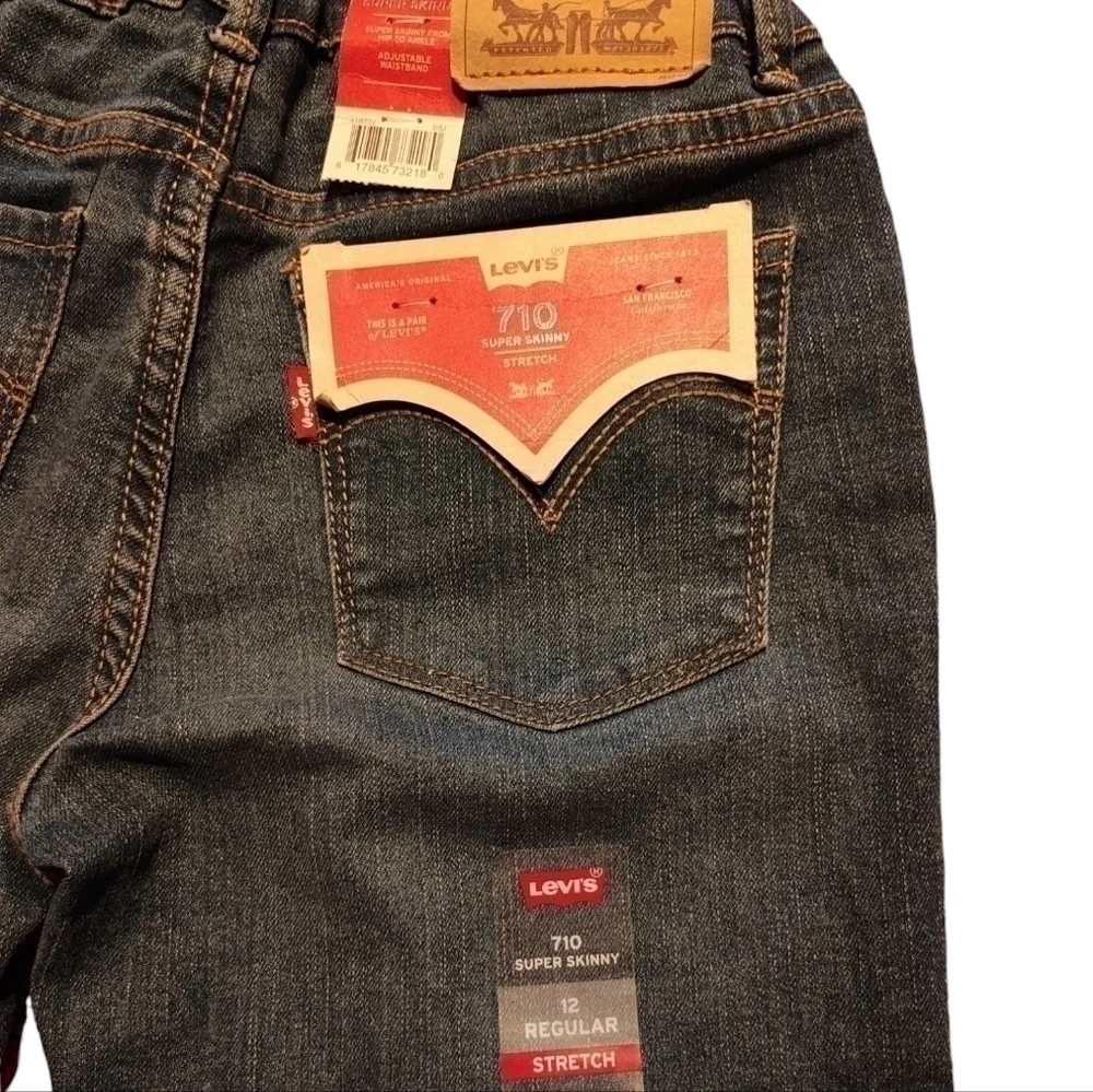 Levi’s Strauss 710 Girls 7-14 Super Skinny Fit Jeans